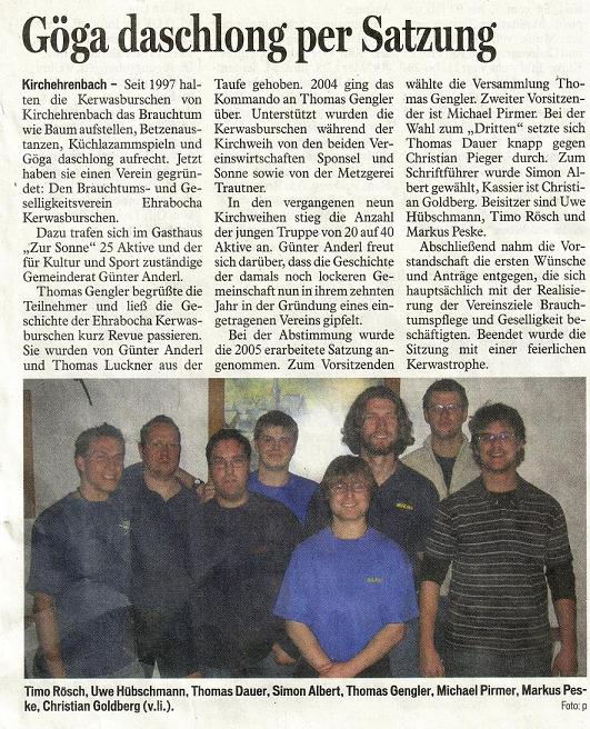 Zeitungsbericht FT vom 09.02.2006